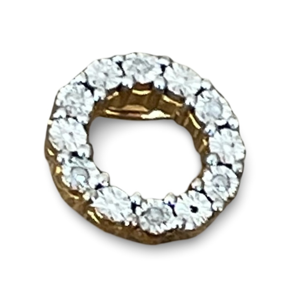 D’Joy 14 K Gold Over Sterling Silver CZ Necklace Pendant